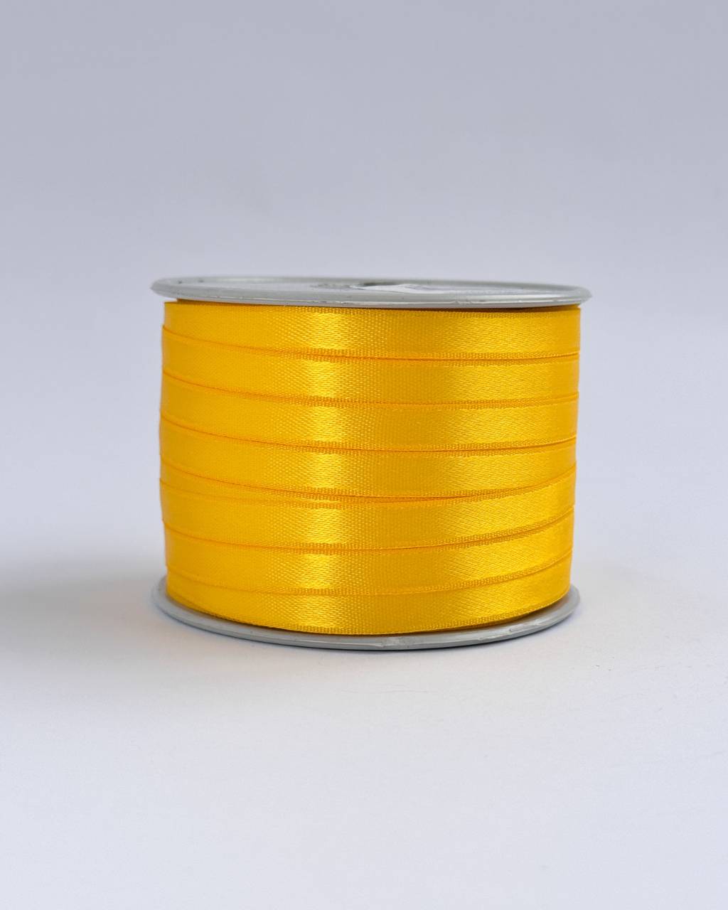 Cinta raso económica color amarillo