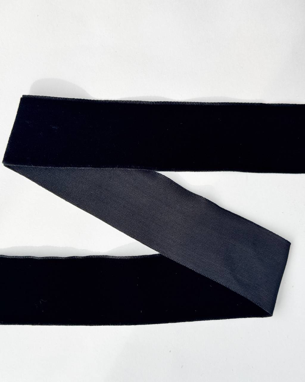Cinta Terciopelo Negro 36 MM X 25 Metros